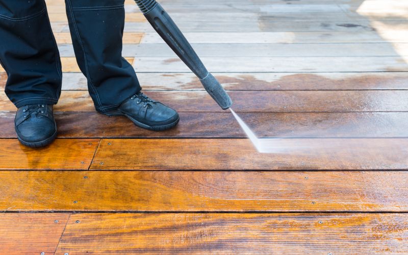 Deck Pressure Washing